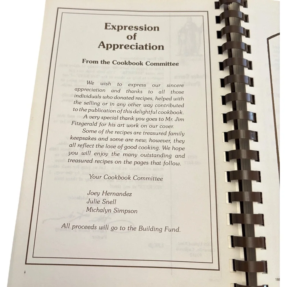Recipe Secrets of Padre Serra Parish‎ Cookbook 1996 Camarillo California Vintage